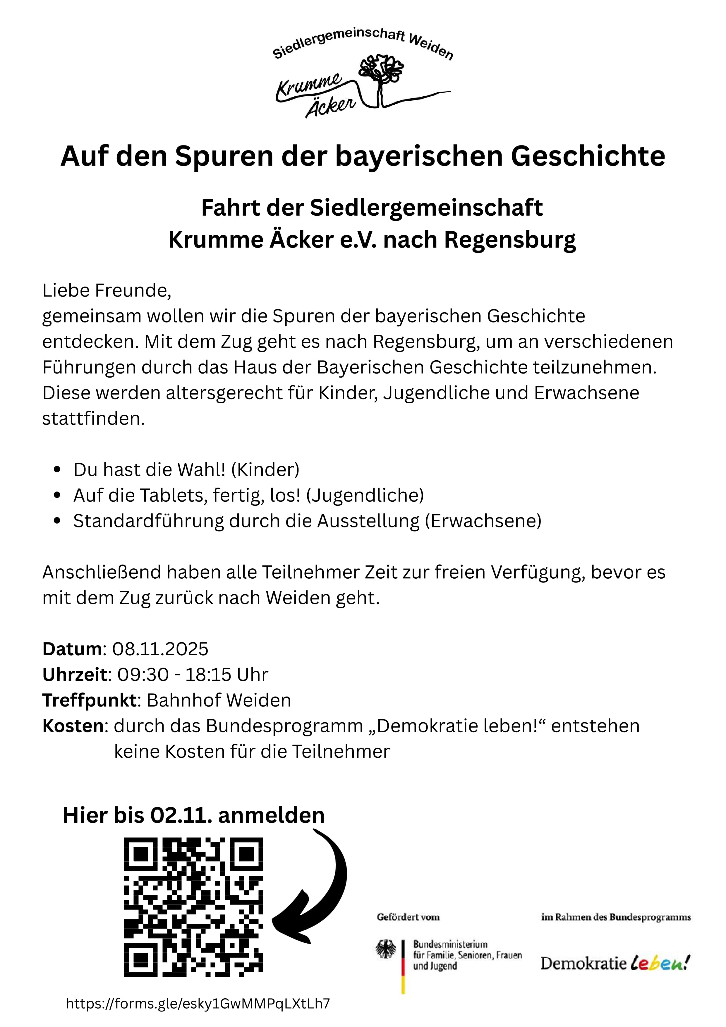 Siedlerfahrt nach Regensburg